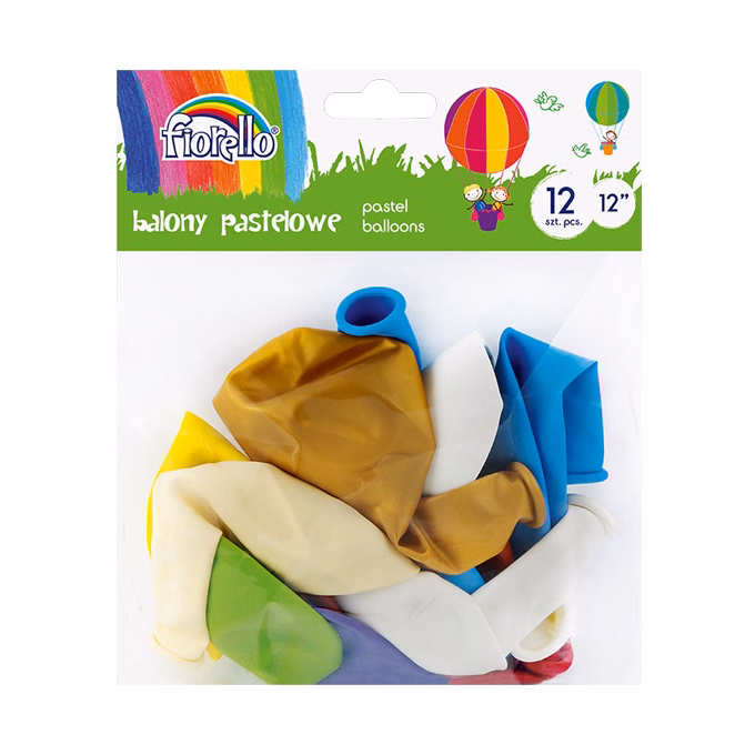 Lufi FIORELLO 12" 12 darabos pasztell színek