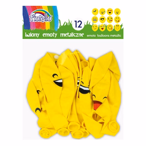 Lufi FIORELLO Metallic mintás vegyes érzelmek 12" 12 darabos