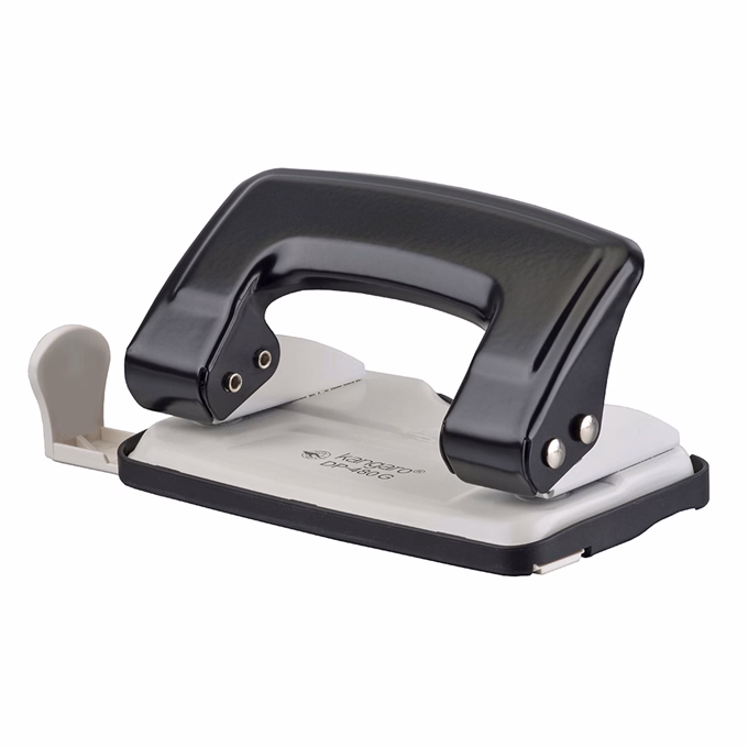 Lyukasztó KANGARO Inspiro DP-480G 2 lyukú fém 12 lap fekete-fehér