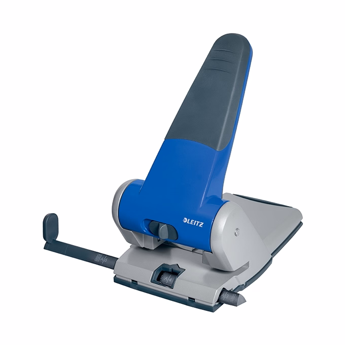 Lyukasztó LEITZ 5180 nagyteljesítményű 2 lyukú 65 lap kék