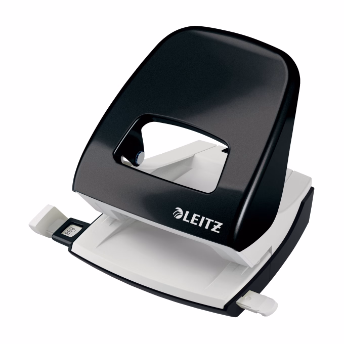 Lyukasztó LEITZ Nexxt Wow 5008 2 lyukú fém 30 lap metál fekete