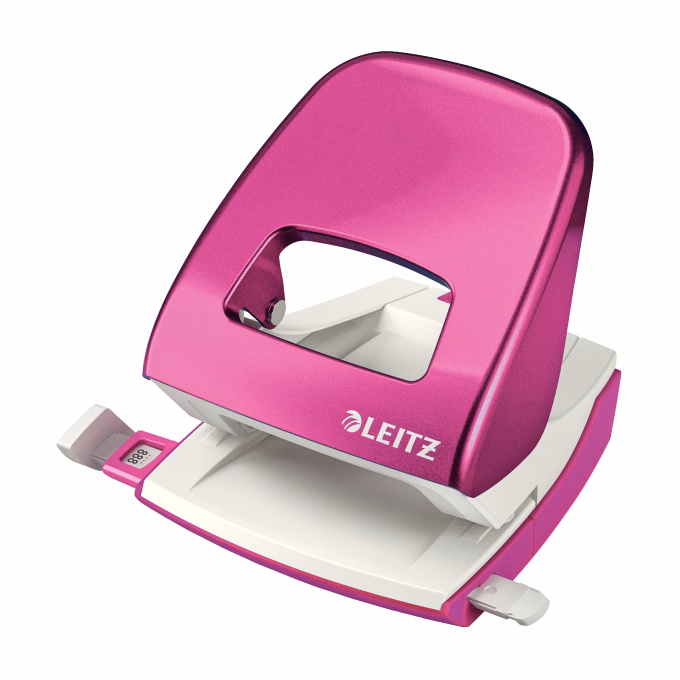 Lyukasztó LEITZ Nexxt Wow 5008 2 lyukú fém 30 lap metál rózsaszín Lyukasztó LEITZ Nexxt Wow 5008 2 lyukú fém 30 lap metál rózsaszín