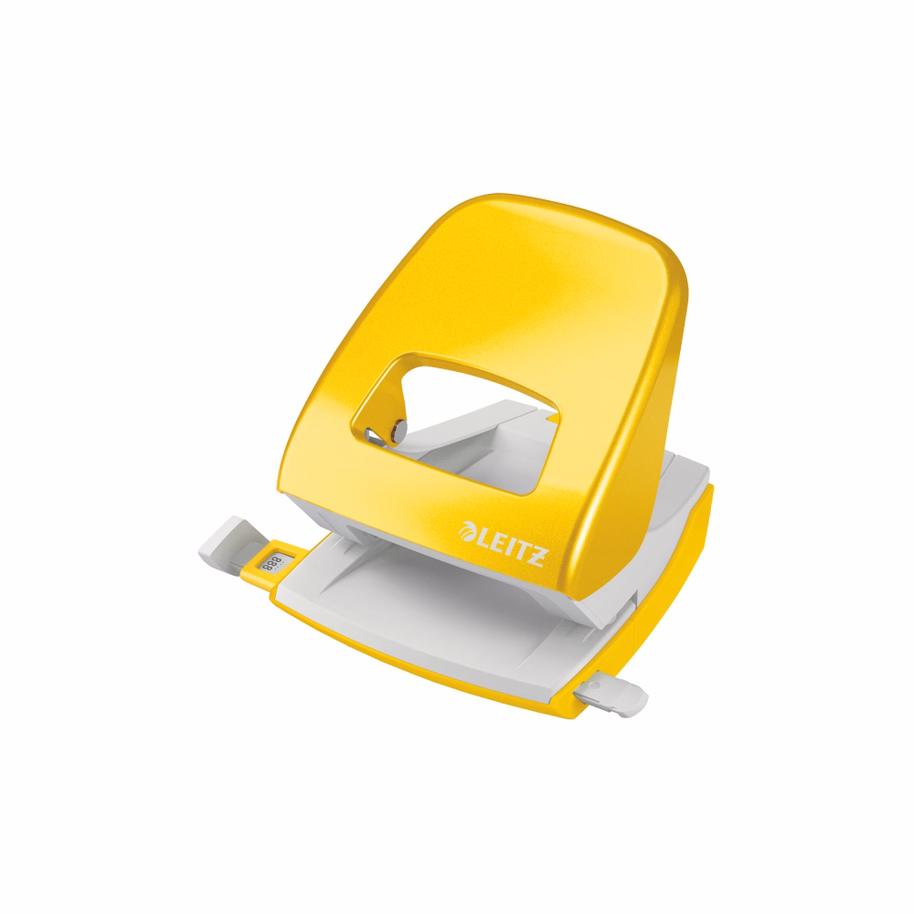 Lyukasztó LEITZ Nexxt Wow 5008 2 lyukú fém 30 lap metál sárga