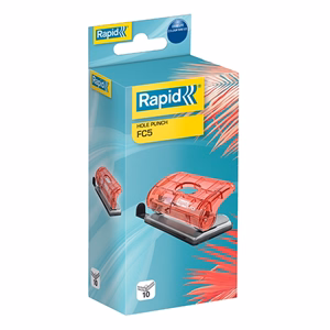 Lyukasztó RAPID Colour Breeze mini 2 lyukú korall