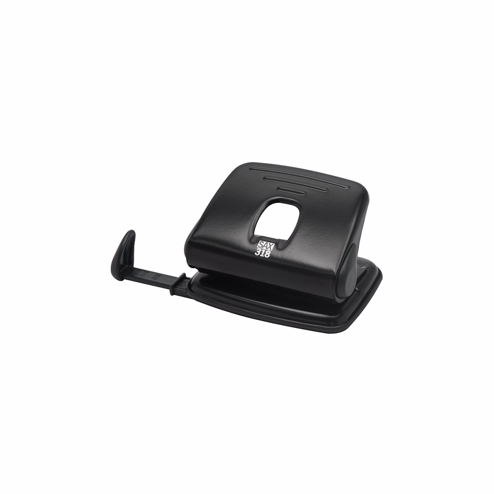 Lyukasztó SAX 318 2 lyukú fém 15 lap fekete