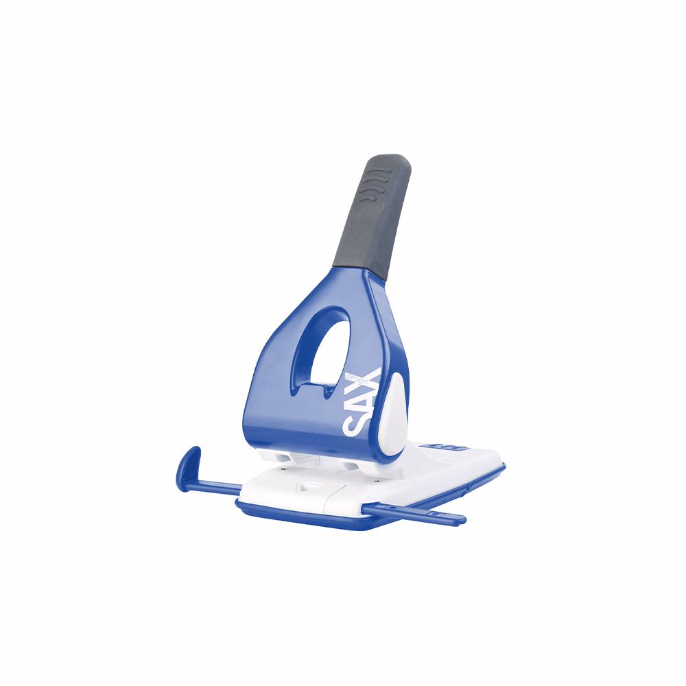 Lyukasztó SAX 618 Design 2 lyukú fém 65 lap kék