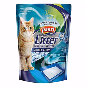 Macskaalom PANZI silica natúr 3,8 l
