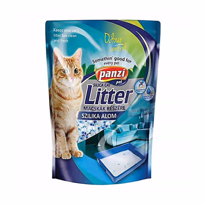 Macskaalom PANZI silica natúr 3,8 l