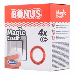 Mágikus szivacs BONUS fehér 10x6x2,7cm 4 darabos