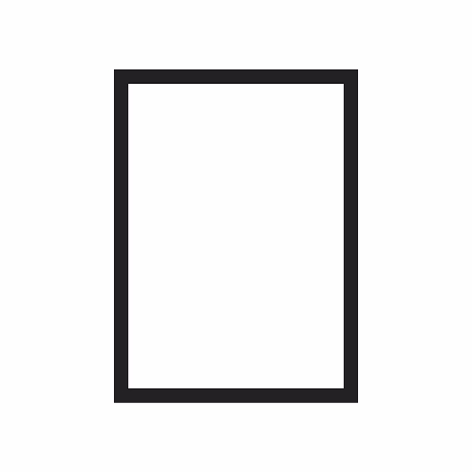 Mágneses keret DJOIS Magneto Pro A/3 317x440mm fekete 10 darabos