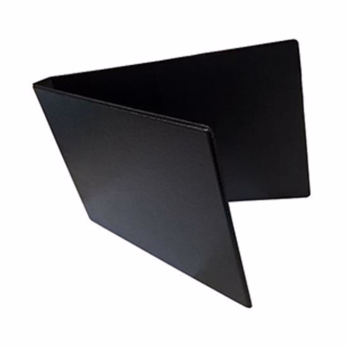 Mappa villámzáras A/5 pvc fekvő fekete