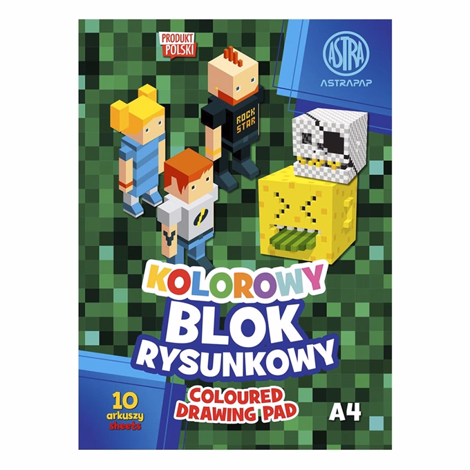 Másolópapír készlet ASTRA PAP 80 g A/4 10 íves színes szélű Pixel és Unicorn