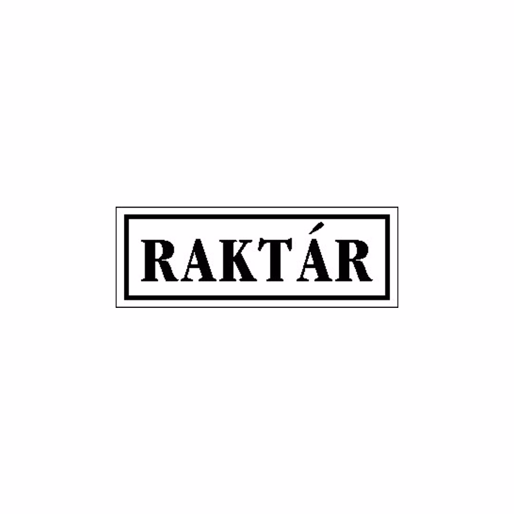 Matrica Raktár fehér "A"