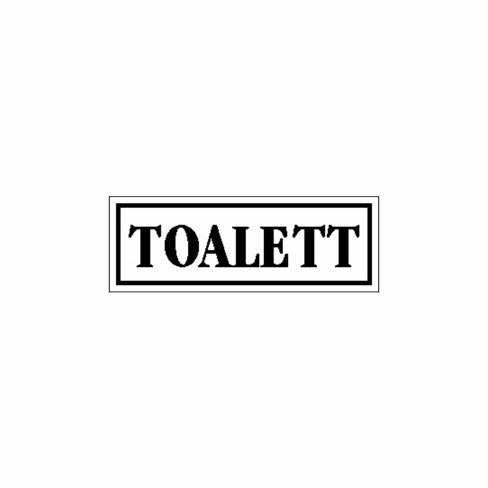 Matrica Toalett fehér "A"