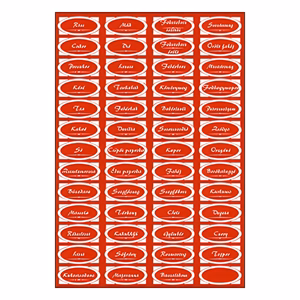 Matrica fűszeres piros "D" Matrica fűszeres piros "D"