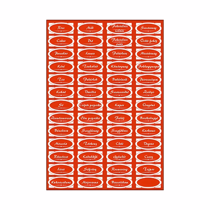 Matrica fűszeres piros "D" Matrica fűszeres piros "D"