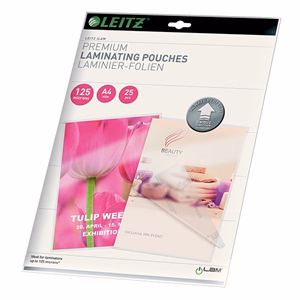 Meleglamináló fólia LEITZ ILam A/4 125 mikronos fényes UDT technológiával 25 darabos