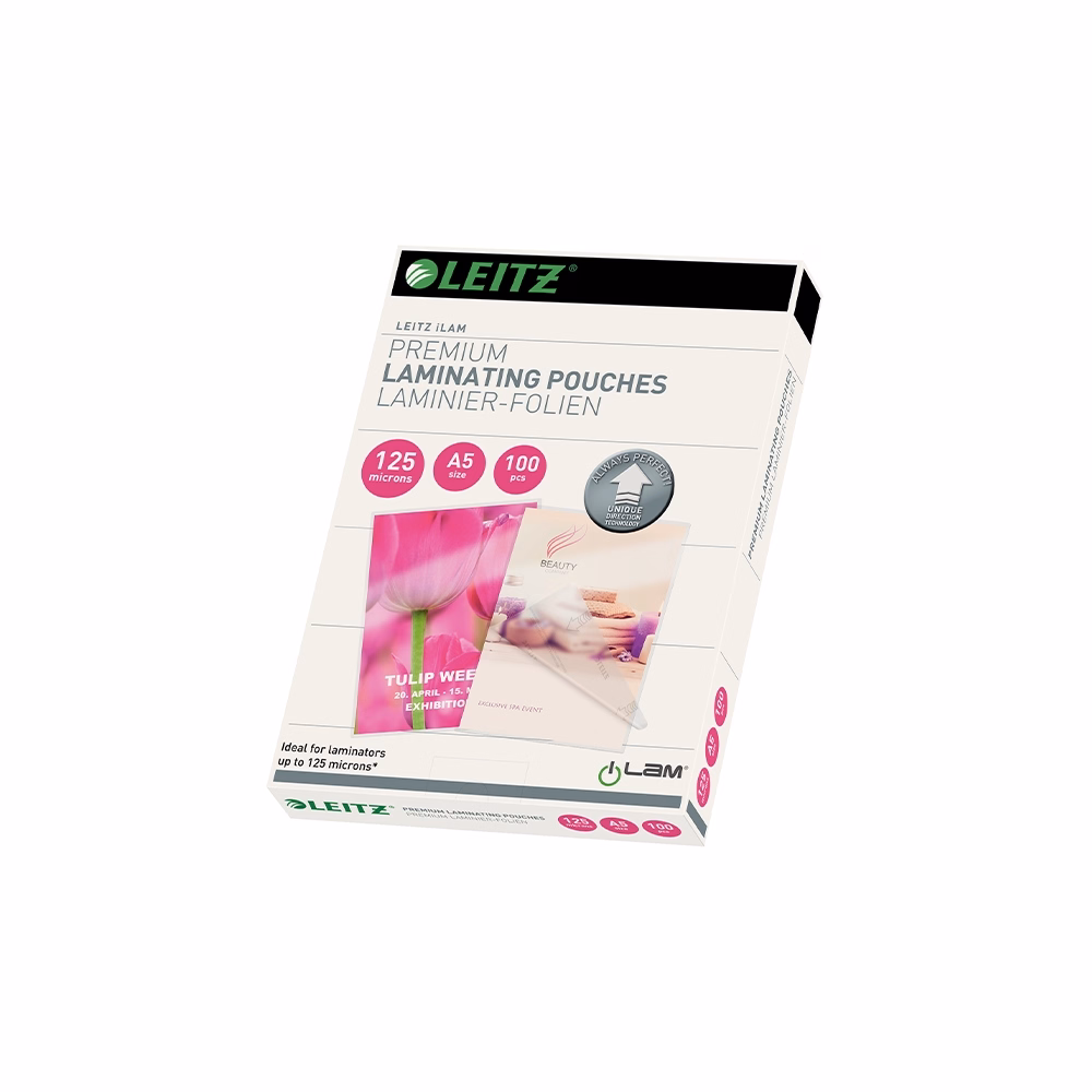 Meleglamináló fólia LEITZ ILam standard A/5 125 mikronos UDT technológiával 100 darabos