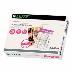 Meleglamináló fólia LEITZ standard A/7 125 mikronos fényes 100 darabos