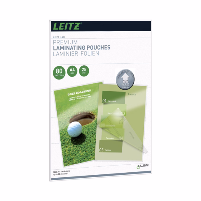 Meleglamináló fólia LEITZ standrard A/4 80 mikronos UDT technológiával 25 darabos