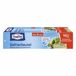 Mélyhűtő tasak TOPPITS 3L-es 30 darabos