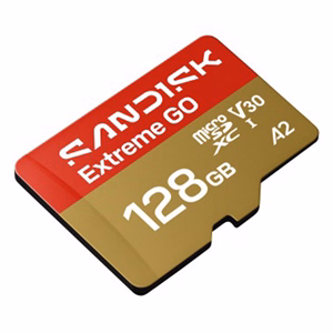 Memóriakártya SANDISK microSDXC Extreme GO U3 V30 128 GB