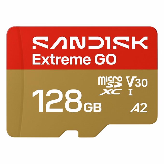 Memóriakártya SANDISK microSDXC Extreme GO U3 V30 128 GB