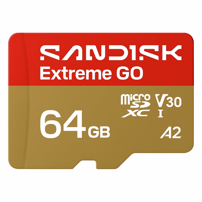 Memóriakártya SANDISK microSDXC Extreme GO U3 V30 64 GB