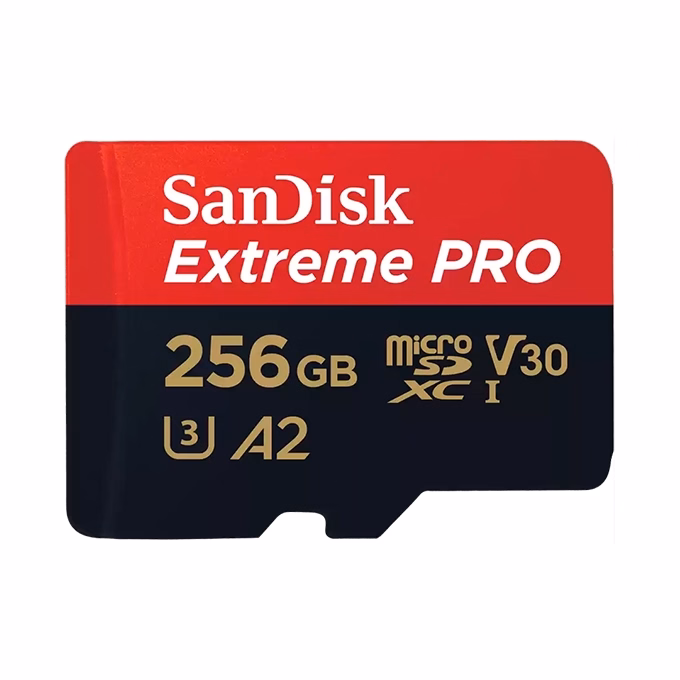 Memóriakártya SANDISK microSDXC Extreme PRO U3 V30 256 GB  + adapter