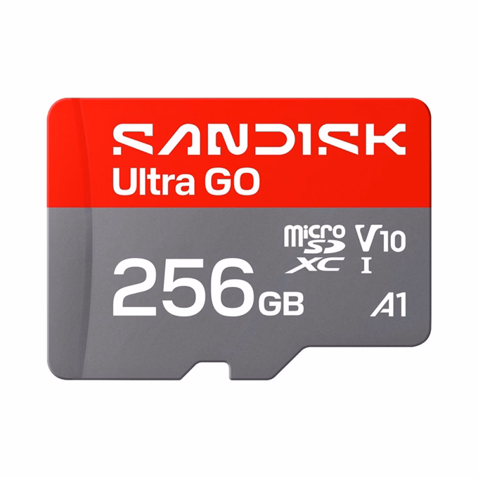Memóriakártya SANDISK microSDXC Ultra GO U1 V10 256 GB