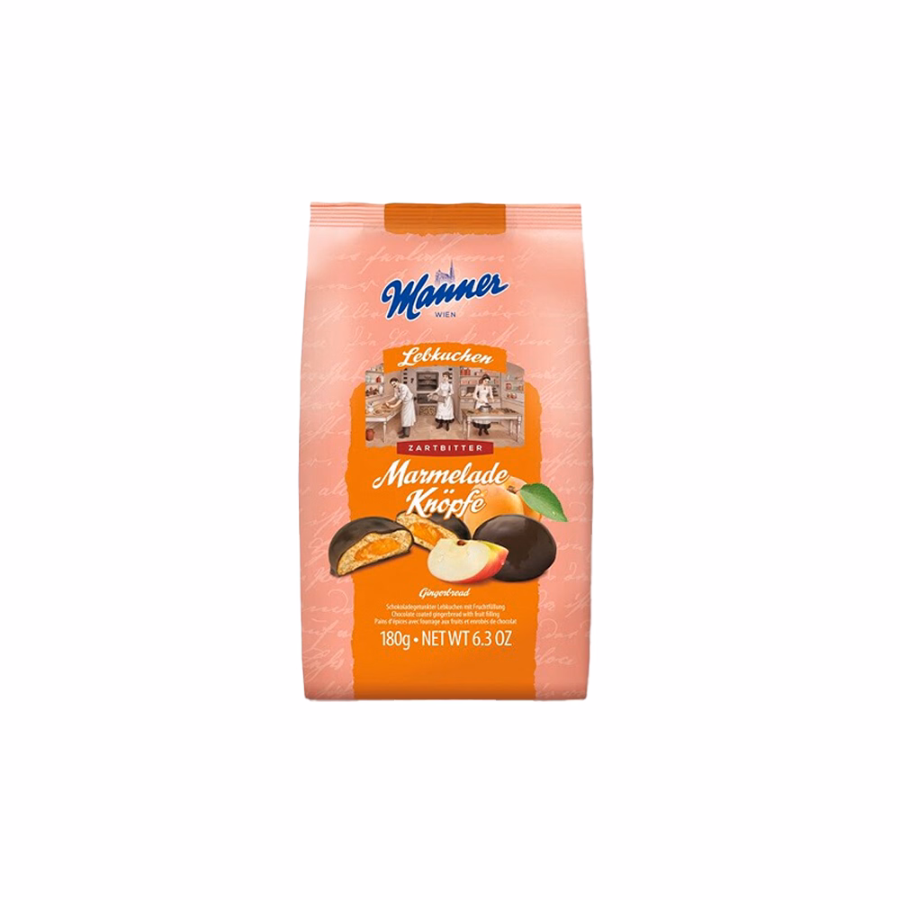 Mézeskalács MANNER Knöpfe barackos puszedli 180 g