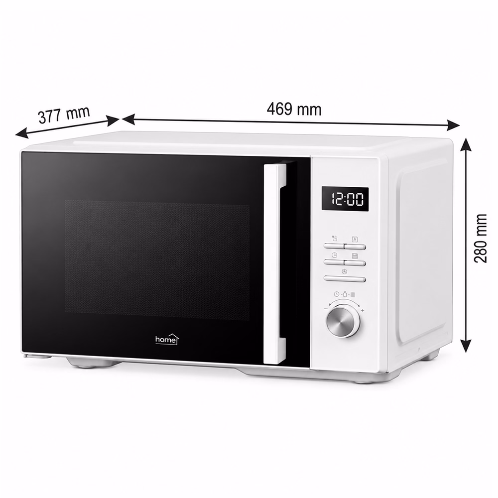 Mikrohullámú sütő HOME HGMH25GR 25 liter 1000W fekete