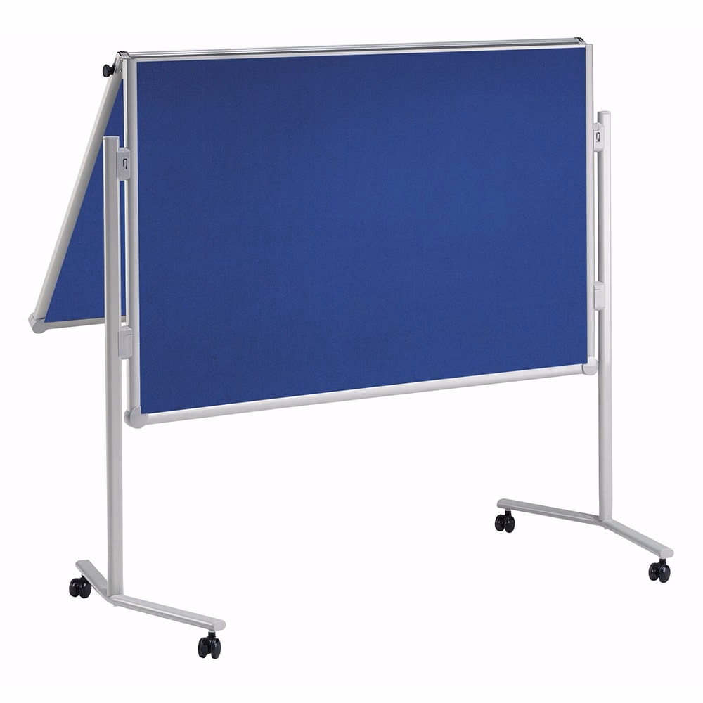 Moderációs tábla MAUL MAULpro textil félbehajtható kék 150x120 cm