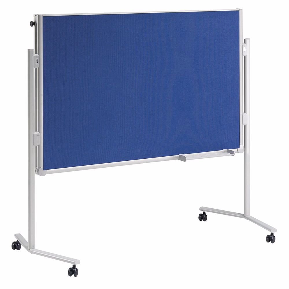 Moderációs tábla MAUL MAULpro textil félbehajtható kék 150x120 cm