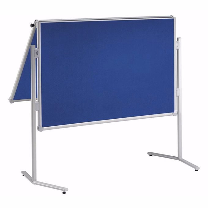 Moderációs tábla MAUL MAULpro textil félbehajtható kék 150x120 cm