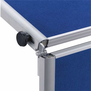 Moderációs tábla MAUL MAULpro textil félbehajtható kék 150x120 cm
