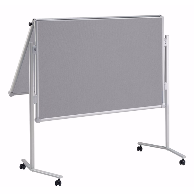 Moderációs tábla MAUL MAULpro textil félbehajtható szürke 150x120 cm