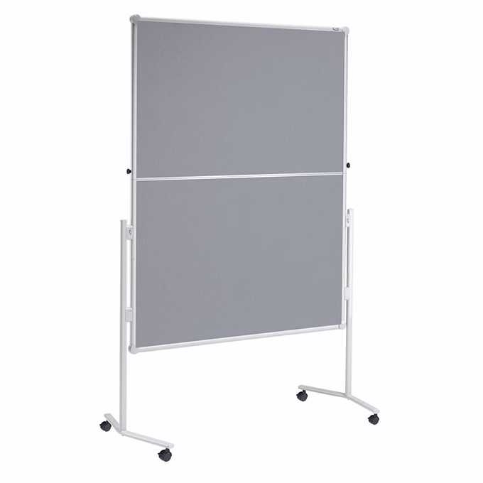 Moderációs tábla MAUL MAULpro textil félbehajtható szürke 150x120 cm