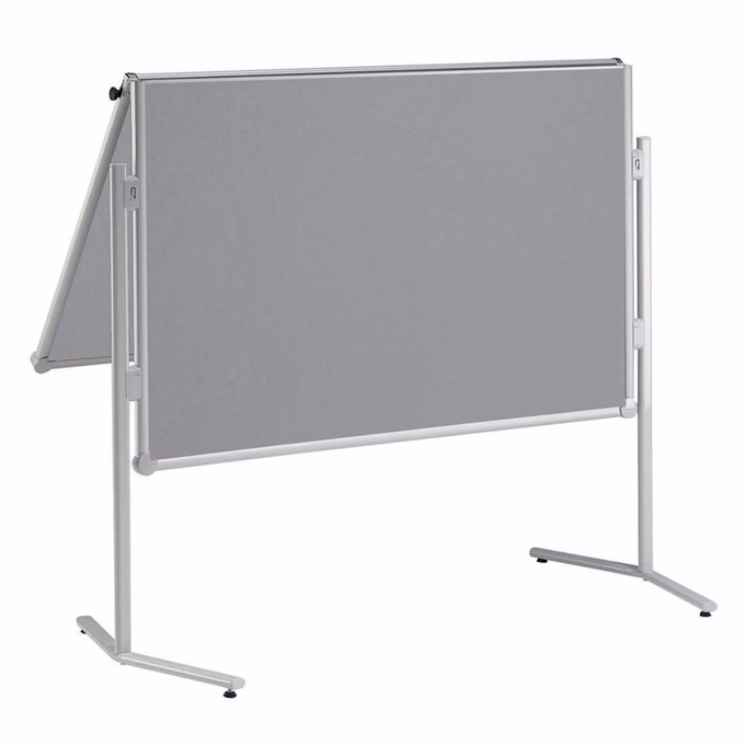 Moderációs tábla MAUL MAULpro textil félbehajtható szürke 150x120 cm
