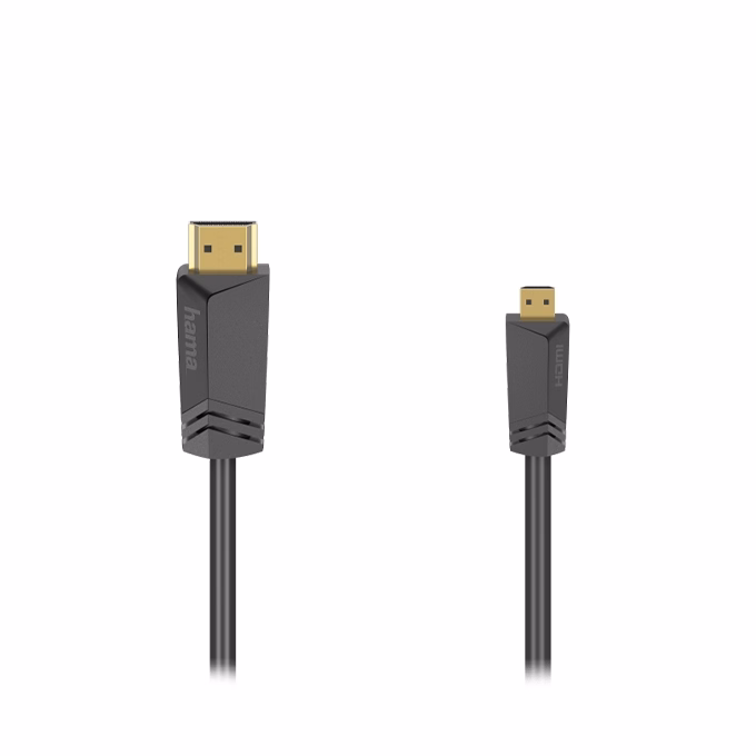 Monitor kábel HAMA High Speed HDMI/Micro HDMI ethernettel 1,5m