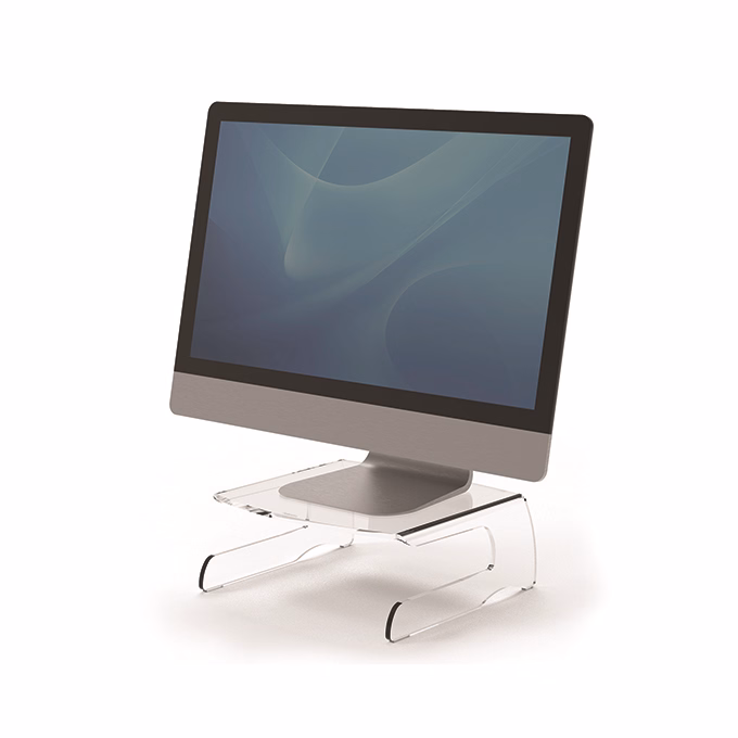 Monitorállvány FELLOWES Clarity átlátszó