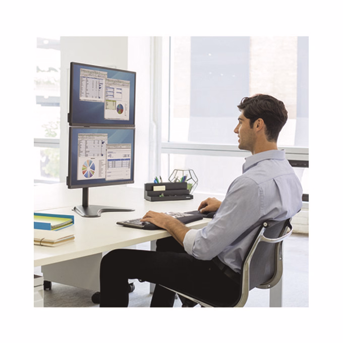 Monitortartó állvány FELLOWES Professional Series Dual Stacking kettő monitorhoz