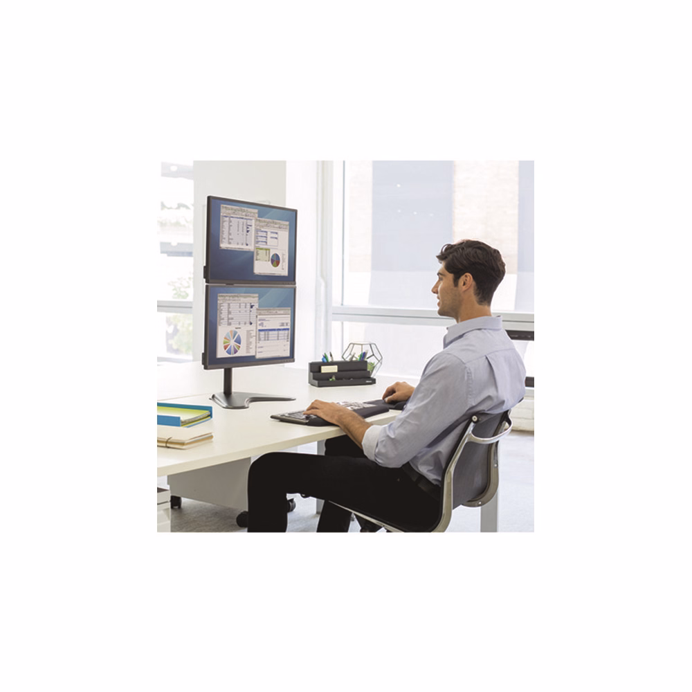 Monitortartó állvány FELLOWES Professional Series Dual Stacking kettő monitorhoz