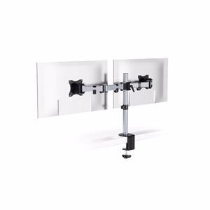 Monitortartó kar DURABLE Select asztali 2 képernyőhöz ezüst