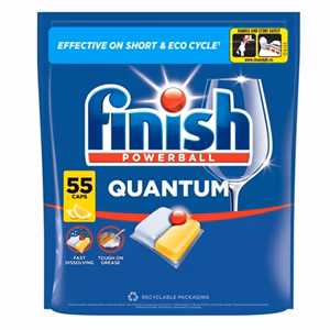 Mosogatógép tabletta FINISH Quantum Lemon 55 darab/doboz