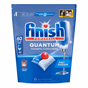 Mosogatógép tabletta FINISH Quantum Regular 60 darabos