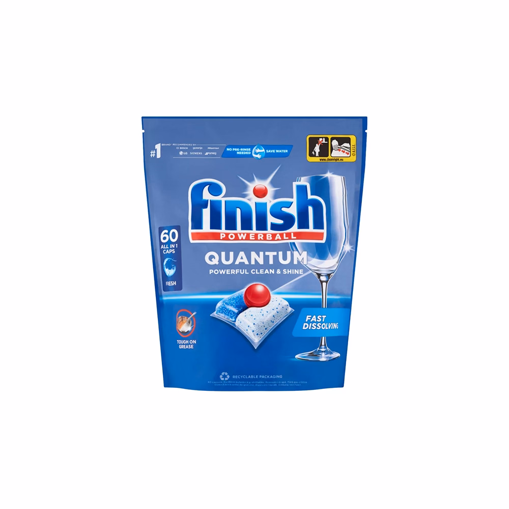 Mosogatógép tabletta FINISH Quantum Regular 60 darabos