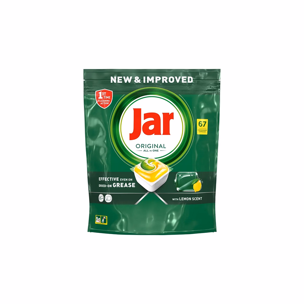 Mosogatógép tabletta JAR Original Lemon 67 darab/doboz