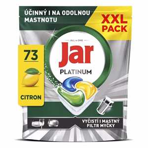 Mosogatógép tabletta JAR Platinum Lemon 73 darab/doboz