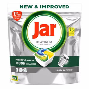 Mosogatógép tabletta JAR Platinum Lemon 75 darab/doboz